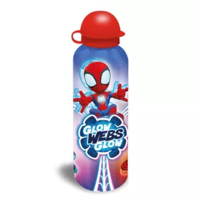 Pókember Glow Web alumínium kulacs ívókupakkal 500 ml
