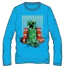 Minecraft Block Blaster sötétben világító gyerek hosszú ujjú póló, felső 6 - 12 év / 116 - 152 cm