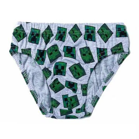Minecraft Creeper gyerek fehérnemű, alsó 3 darab/csomag 6 - 12 év / 116 - 152 cm