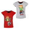 Minecraft Pixel Power gyerek rövid póló, felső 4 - 8 év / 104 - 128 cm
