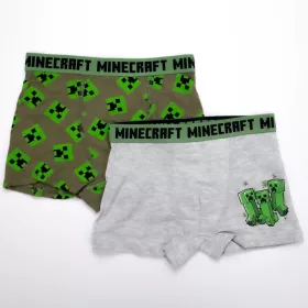   Minecraft Squad gyerek boxeralsó 2 darab/csomag 6 - 12 év / 116 - 152 cm