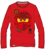 Lego Ninjago Red gyerek hosszú ujjú póló, felső 3 - 8 év / 98 - 128 cm