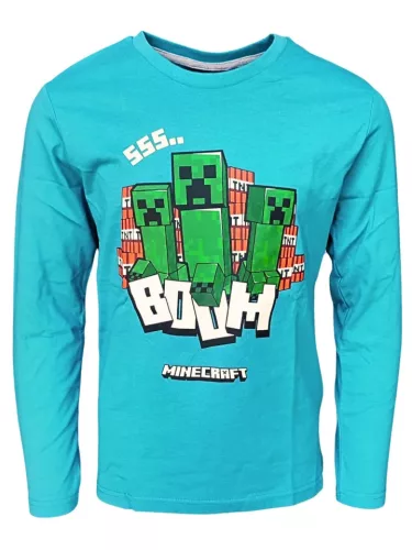 Minecraft Creeper gyerek hosszú ujjú póló, felső 6 - 12 év / 116 - 152 cm