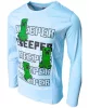 Minecraft Creeper gyerek hosszú ujjú póló, felső 6 - 12 év / 116 - 152 cm