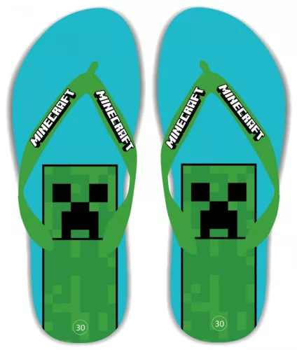 Minecraft Blue gyerek papucs, Flip-Flop 29-38