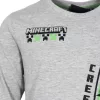 Minecraft Create gyerek hosszú ujjú póló, felső 6 - 12 év / 116 - 152 cm