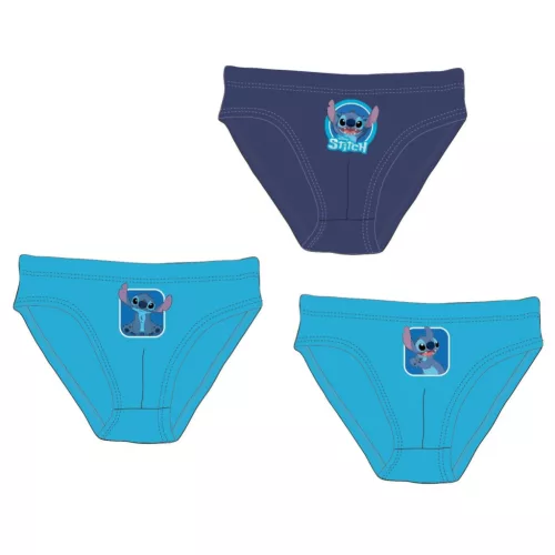 Disney Lilo és Stitch, A csillagkutya Blue gyerek fehérnemű, alsó 3 darab/csomag 2 - 8 év / 92 - 128 cm