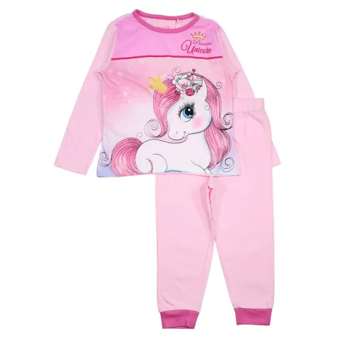 Unikornis Princess gyerek hosszú pizsama 3 - 8 év / 98 - 128 cm