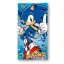 Sonic a sündisznó Rush fürdőlepedő, strand törölköző 70x140cm (Fast Dry)
