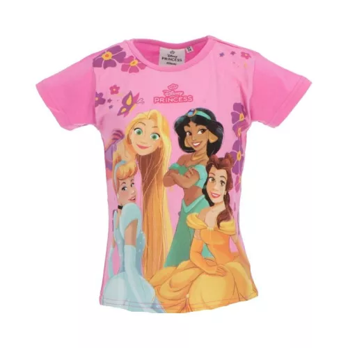 Disney Hercegnők Friendship gyerek rövid póló, felső 2 - 6 év / 92 - 116 cm