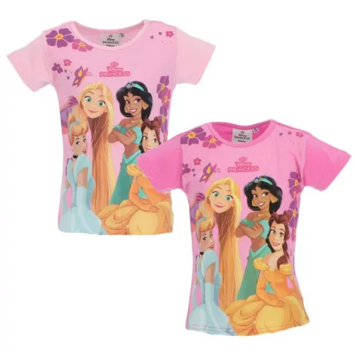 Disney Hercegnők Friendship gyerek rövid póló, felső 2 - 6 év / 92 - 116 cm