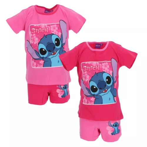 Disney Lilo és Stitch, A csillagkutya Surprised gyerek rövid pizsama 3 - 8 év / 98 - 128 cm