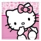 Hello Kitty Cutie kéztörlő, arctörlő, törölköző 30x30cm
