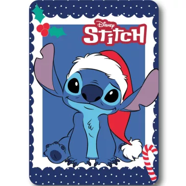   Disney Lilo és Stitch, A csillagkutya Holiday Karácsonyi polár takaró 100x140cm
