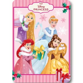   Disney Hercegnők Festive Fairy Karácsonyi polár takaró 100x140cm
