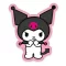 Hello Kitty Kuromi 3D formapárna, díszpárna 40 cm