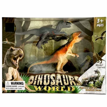 Dinoszaurusz Raptorial műanyag figura 2db-os szett dobozban