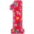CoComelon Red 1-es szám fólia lufi 66 cm