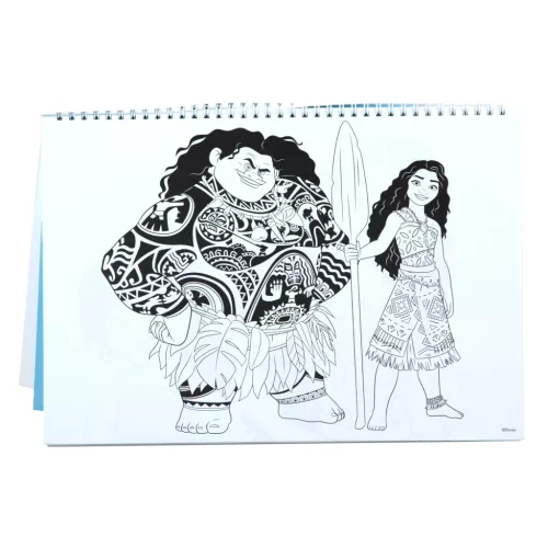 Disney Vaiana Together Again A/4 spirál vázlatfüzet 40 lapos matricával