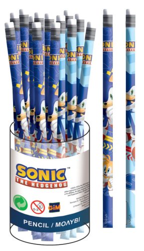 Sonic a sündisznó Rush HB grafit ceruza radír véggel