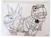 Pókember Spidey Dino-Webs A/4 spirál vázlatfüzet 40 lapos matricával