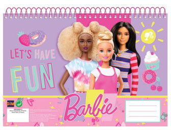 Barbie Happy Thoughts A/4 spirál vázlatfüzet, 30 lapos