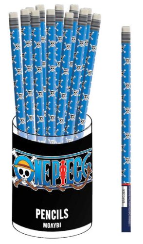 One Piece Skull HB grafit ceruza radír véggel