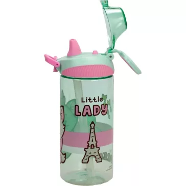   Disney Marie Little Lady műanyag szívószálas kulacs akasztóval 450 ml