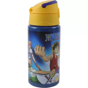   One Piece Crew alumínium szívószálas kulacs akasztóval 500 ml
