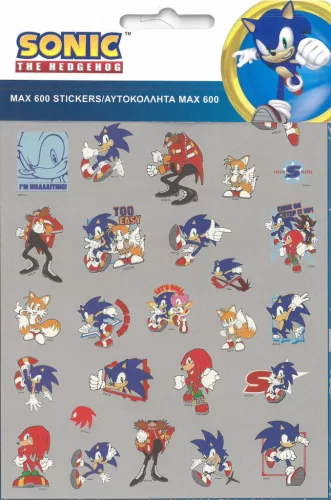 Sonic a sündisznó Fast 600 darabos matrica szett
