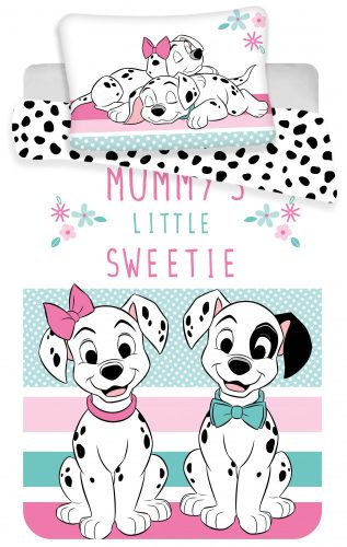 Disney 101 Kiskutya Sweetie gyerek, ovis ágyneműhuzat 100×135cm, 40×60 cm