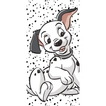   Disney 101 kiskutya White fürdőlepedő, strand törölköző 70x140cm