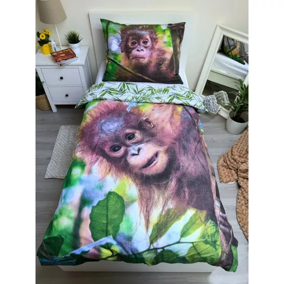 Orangután Jungle Joy ágyneműhuzat 140×200cm, 70×90 cm