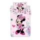 Disney Minnie Flowers gyerek, ovis ágyneműhuzat 100×135cm, 40×60 cm