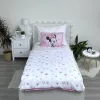Disney Minnie Powder Pink gyerek, ovis ágyneműhuzat 100×135 cm, 40×60 cm