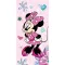 Disney Minnie Pink Floral fürdőlepedő, strand törölköző 70x140cm