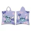 Disney Lilo és Stitch, A csillagkutya Purple strand törölköző poncsó 50x115 cm