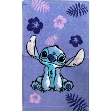   Disney Lilo és Stitch, a csillagkutya Purple kéztörlő, arctörlő, törölköző 30x50cm