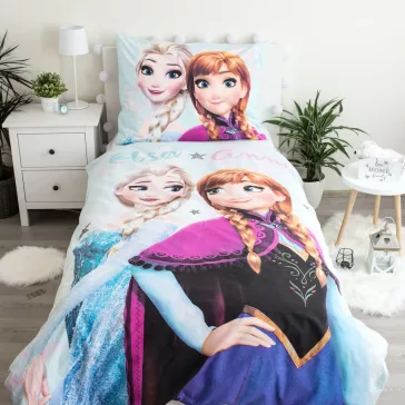   Disney Jégvarázs Light Blue ágyneműhuzat 140×200cm, 70×90 cm
