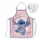 Disney Lilo és Stitch, A csillagkutya Aloha Heart gyerek kötény 2 darabos szett