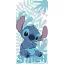 Disney Lilo és Stitch, A csillagkutya Palm Leaves fürdőlepedő, strand törölköző 70x140cm