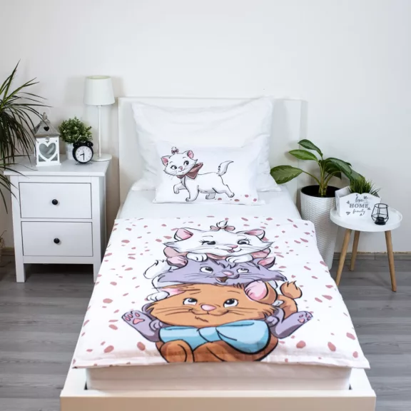 Disney Marie Friends gyerek, ovis ágyneműhuzat 100×135 cm, 40×60 cm