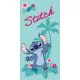 Disney Lilo és Stitch, A csillagkutya Hawaii fürdőlepedő, strand törölköző 70x140cm (Fast Dry)