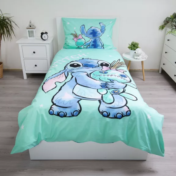 Disney Lilo és Stitch, A csillagkutya Buddies ágyneműhuzat 140×200cm, 70×90 cm