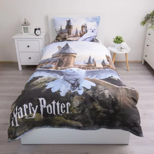 Harry Potter Hedwig Fly ágyneműhuzat 140×200cm, 70×90 cm