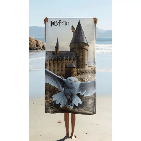 Harry Potter Hedwig Fly fürdőlepedő, strand törölköző 70x140cm