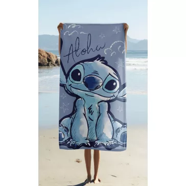   Disney Lilo és Stitch, A csillagkutya Aloha fürdőlepedő, strand törölköző 70x140cm