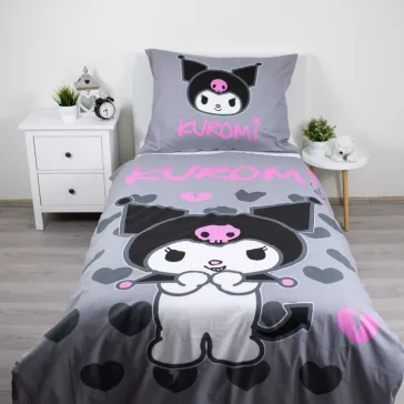Hello Kitty Kuromi ágyneműhuzat 140×200cm, 70×90 cm