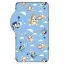 Bluey Clouds gumis lepedő 90x200 cm
