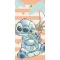 Disney Lilo és Stitch, A csillagkutya Tropical Hugs fürdőlepedő, strand törölköző 70x140cm